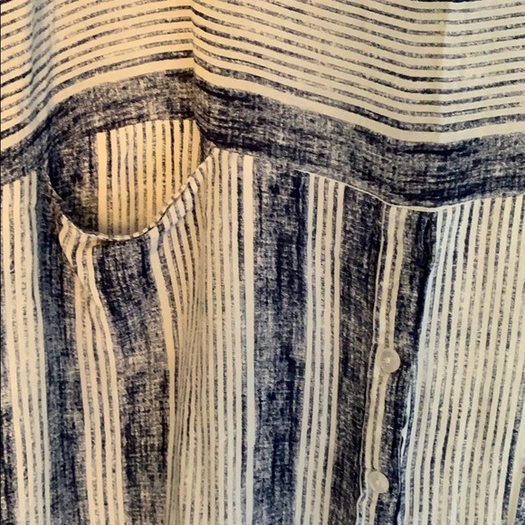 Blue and white striped dress - Picture 3 of 4